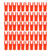 50PCS Hunting Archery Arrow Nocks Insert Pin Shaft Tails DIY Accessory Kits(Red L)